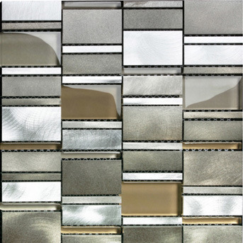 2015 Wholesale 300*300*8mm Metal Mosaic with Alluminum Alloy (R1631)