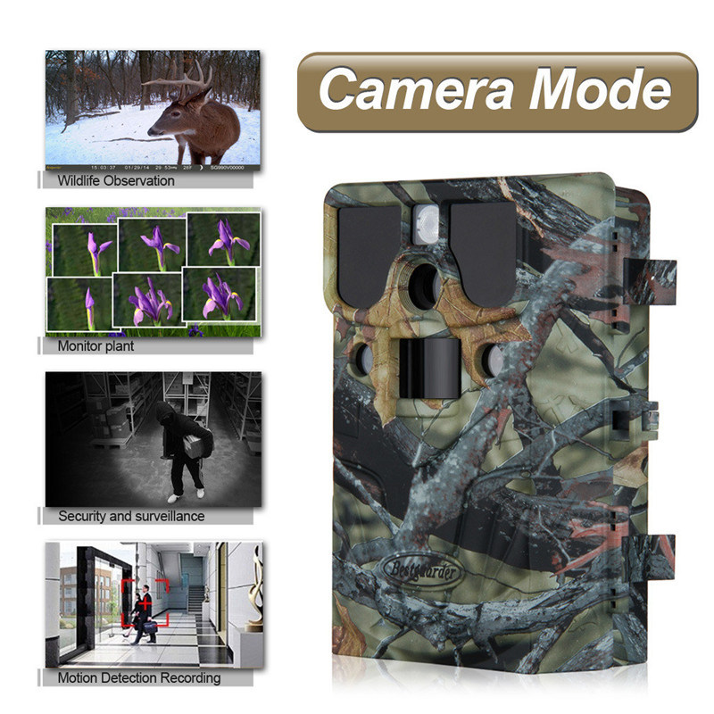 12MP WiFi Function 8 in 1 Trophy Camera HD 1080P with Predator Call Function IP66 up to 85ft