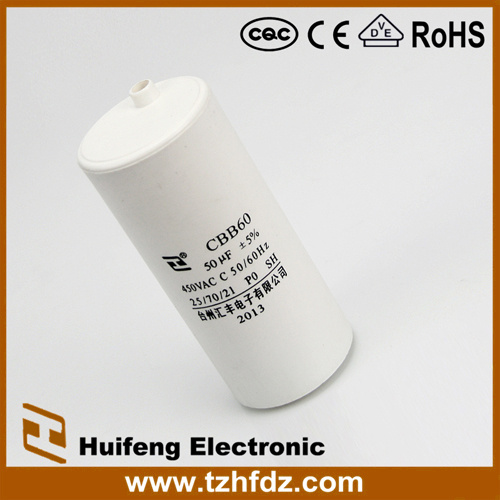 Cbb60 AC Motor Run Cable 450V Capacitors