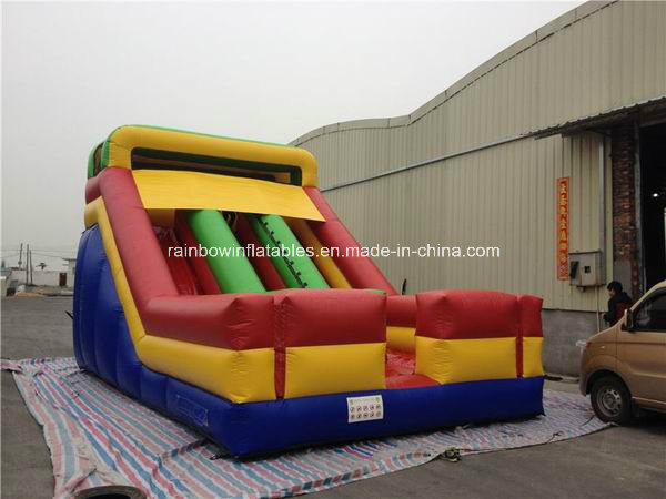 2015 Inflatable Double Lane Slip Slide Outdoor Playground Slide (RB8044)