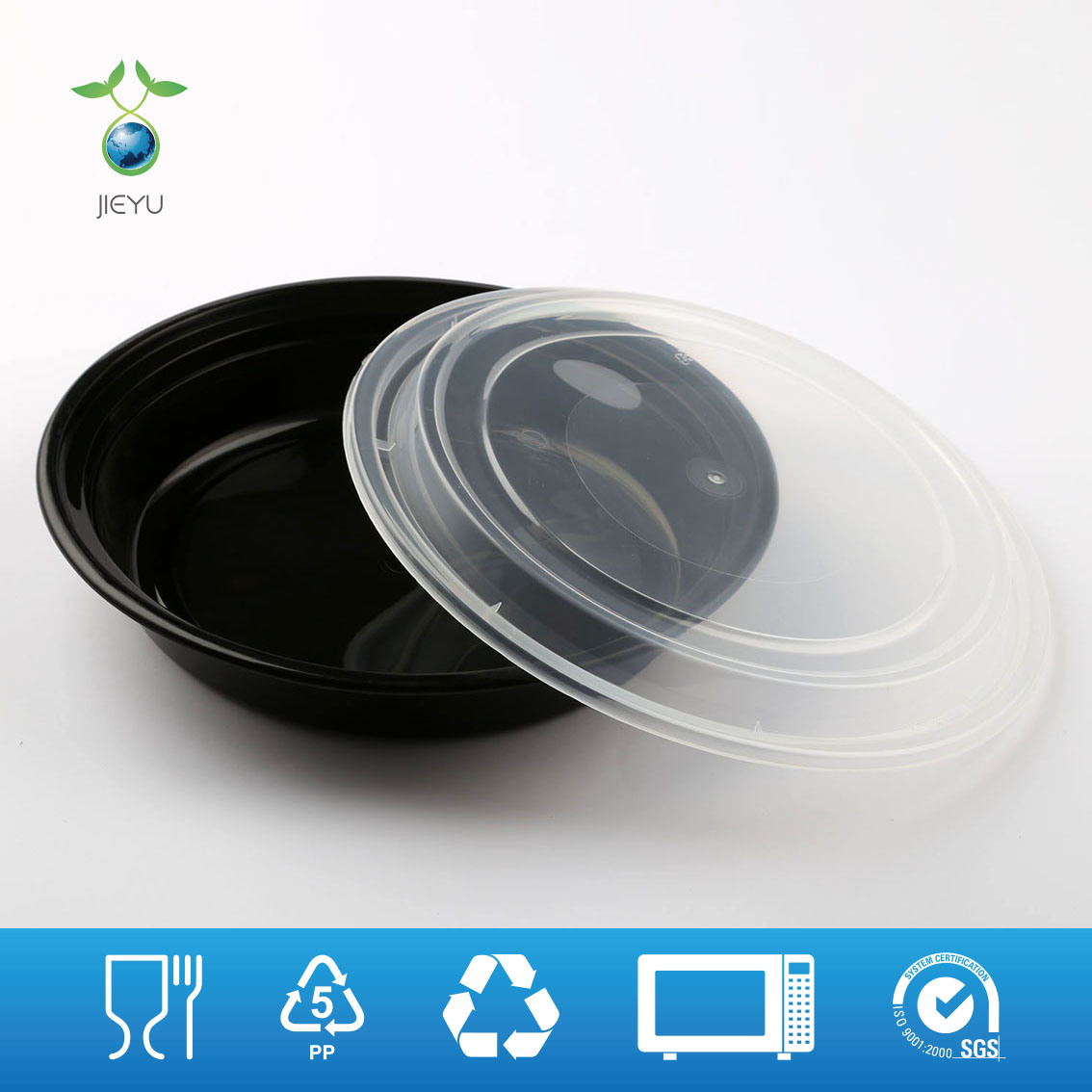 Disposable PP5 Plastic Food Container (PL-98) for Microwave & Takeaway Packaging