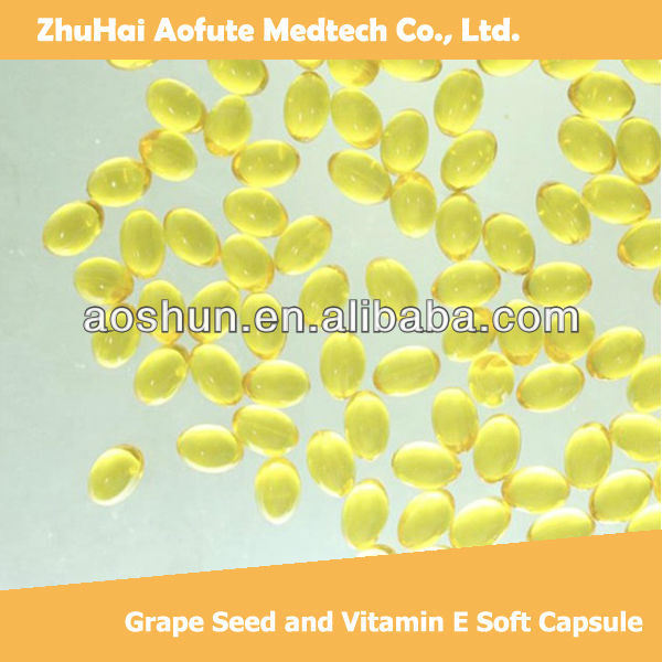 2015 Wholesale Grape Seed and Vitamin E Soft Capsule