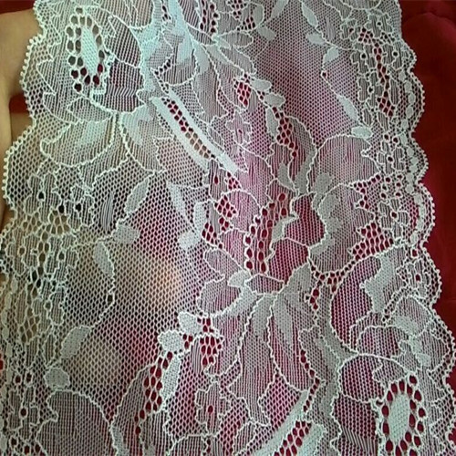 Fancy Nylon Spandex 15.5cm Width Lace Trim for Lingeriers