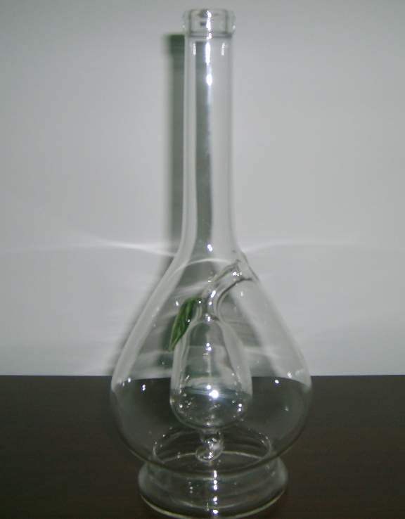 Glass Bottle, Hand Blown Glassware