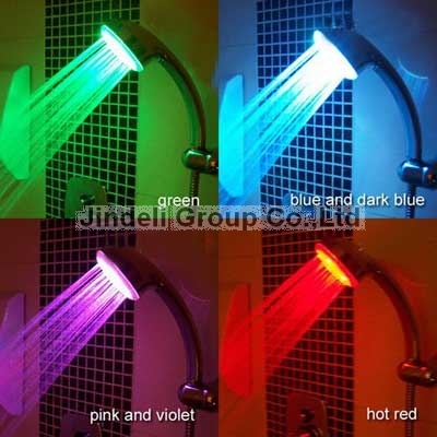 Household Items-LED Hand Shower Head Color Changing Shower Head Bath Fittings