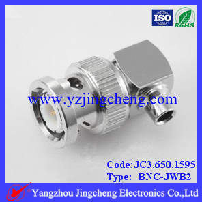 BNC Male Solder Right Angle for Rg405 Cable