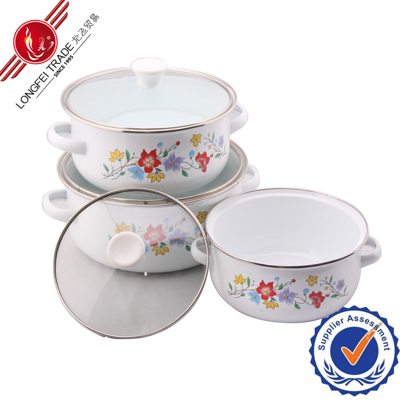 Classical Eco-Friendly Kitchenware Enamel Cookware Set