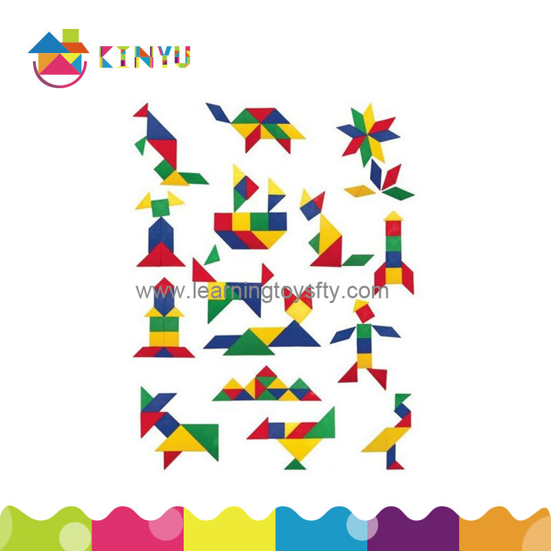 Plastic Tangram Puzzle Toy for Education (K008)