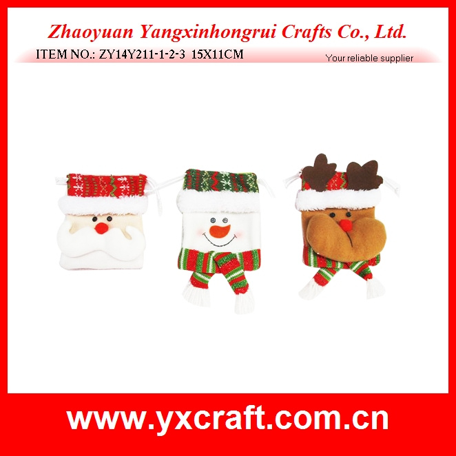 Christmas Decoration (ZY14Y211-1-2-3) Christmas Drawstring Bag