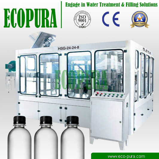 Automatic Water Bottle Filling Machine / Mineral Water Bottling Machinery (HSG24-24-8)