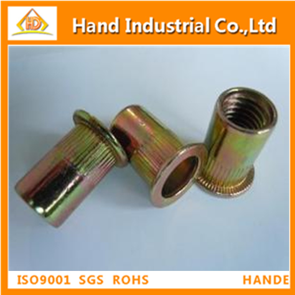 Stainless Steel Countersunk Head Round Body Open End Rivet Nut