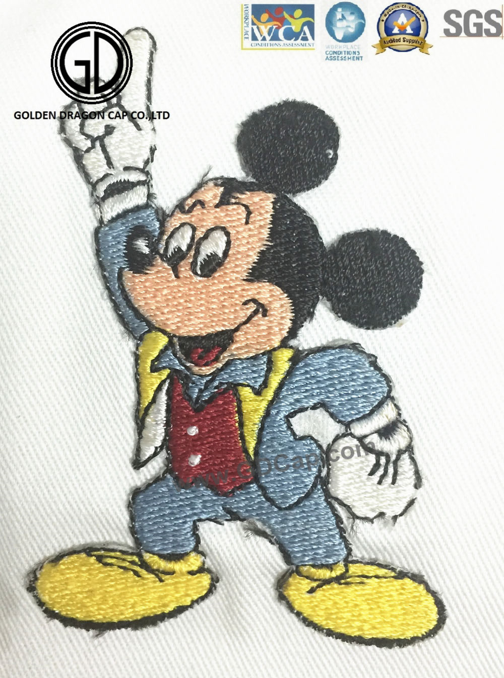 Good Design Quality Cartoon Patch Embroidery for Cap & Clothing