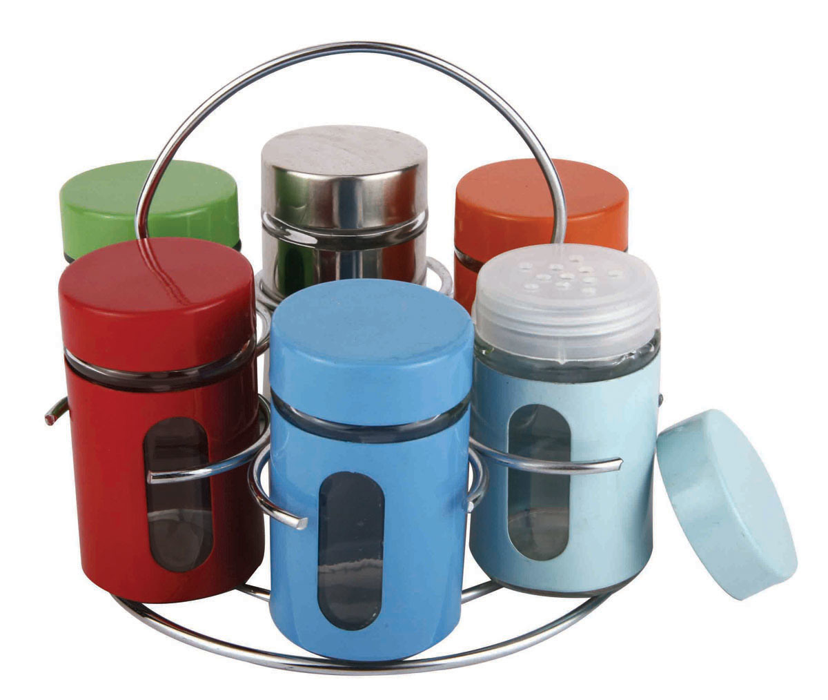 Glass Spice Jar with Grinder or Shifter