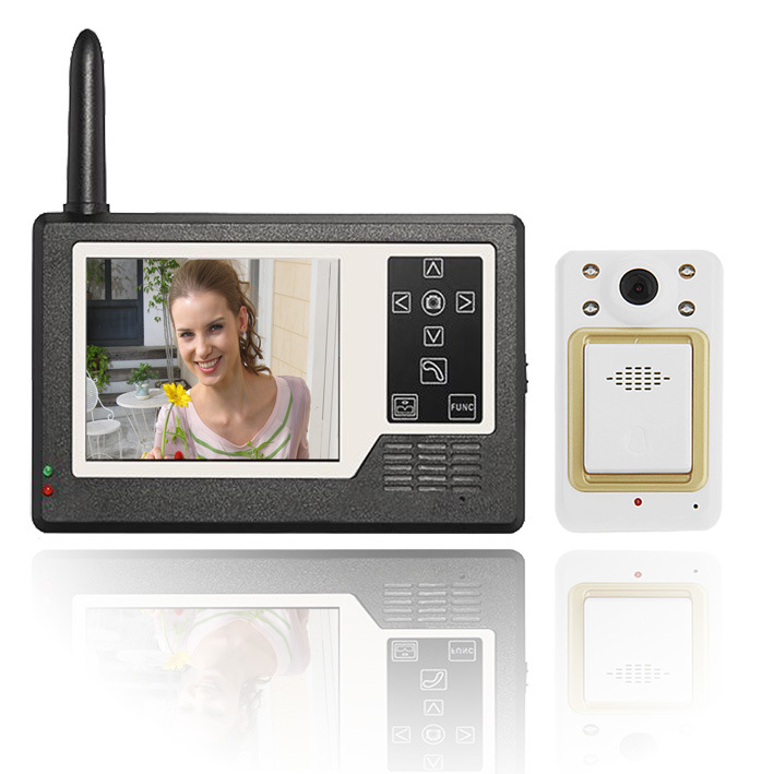 2.4G 2.5'' Wireless Video Doorphone with Peephole Door Viewer 120 Degree