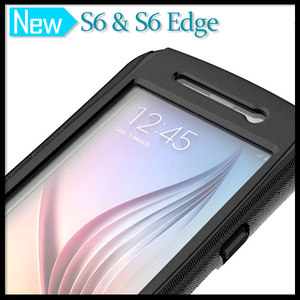 2015 Newest Waterproof Dustproof Snowproof Cover Case for Galaxy S6 and S6 Edge