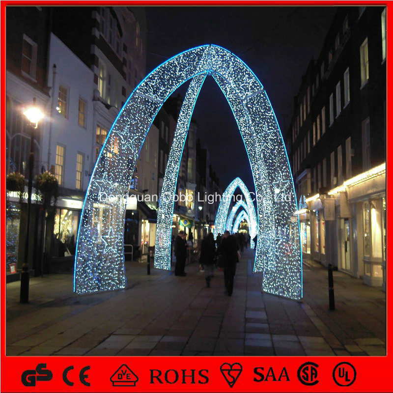 Outdoor Christmas Decoration Arch Motif Lighting for Square