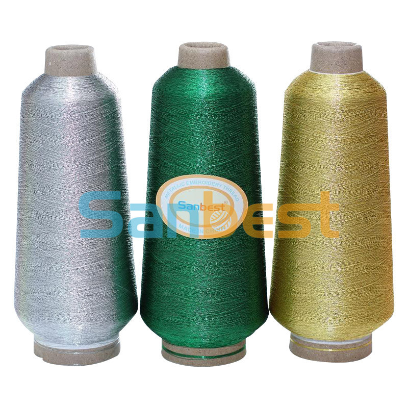 100% Polyester Silver Metallic Embroidery Thread for Embroidery