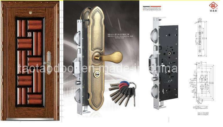 Security Door with Strong Lock Steel Door