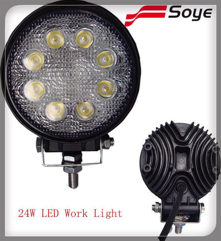 24W LED Work Light Fog Light 4X4wd Work Light Car Accessories