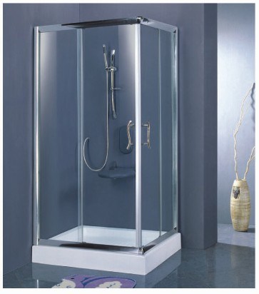 Stainless Steel Polished Frame Simple Shower Room (HM007)