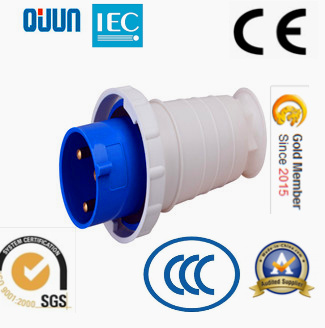 Industrial Power Plug of IP67 63A 2p+E Plastic