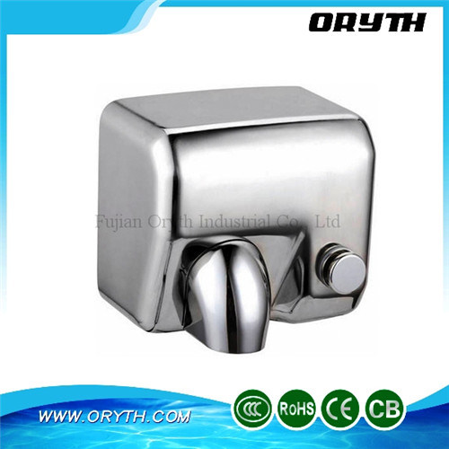 Manual 360 Degree Curved Stainless Steel World Hand Dryer