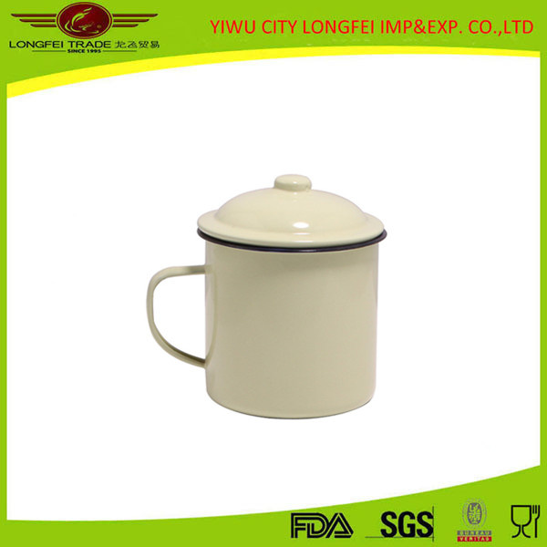 Chenp Enamel Mug with Enamel Hand/Lid