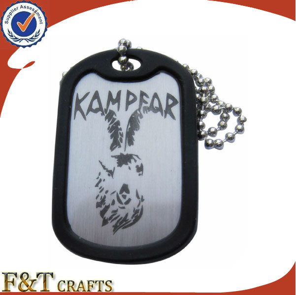 New Products Custom Blank Metal Military Dog Tag (FTDT093J)