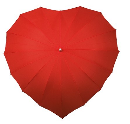 Heart Shaped Wedding Umbrella Golf Size (BR-ST-17)