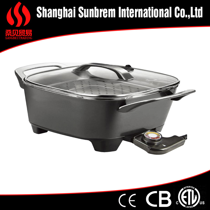 2015 Hot- 1500W Kitchenware Electrical Skillet