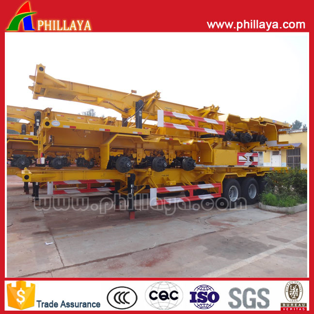 2-4 Axles Container Loading Skeletal Truck Semi Chassis Trailer