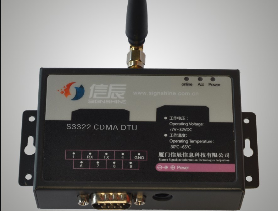 Industrial CDMA Modem at Command with TCP/IP, Serial (S3322) for Plcs, Datalogger, Sensors