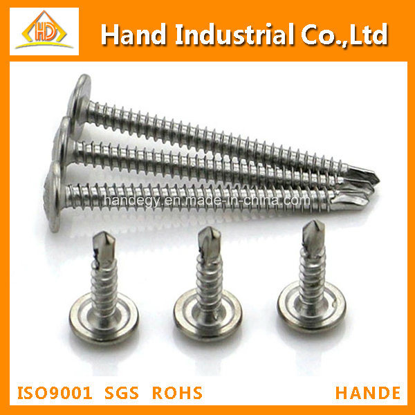 Stainless Steel 304 Truss Wafer Head Roofing Fasteners Screw