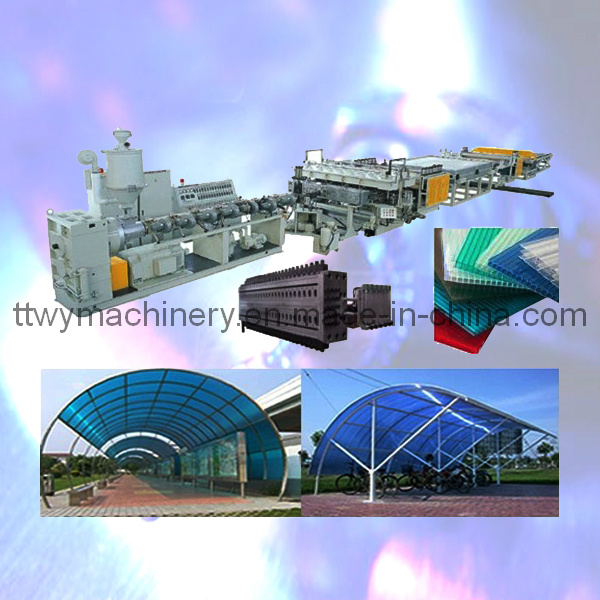 PC/PP/PE Hollow Sheet Profile Extrusion Line/Making Machine