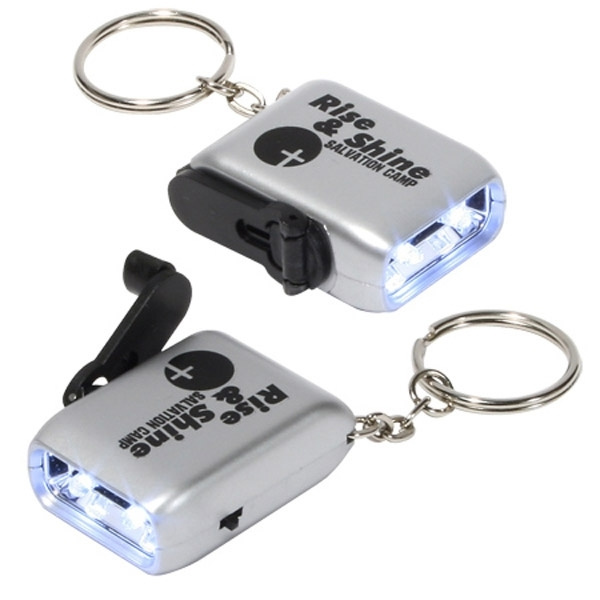 Mini Dynamo Flashlight Key Chain (62001)