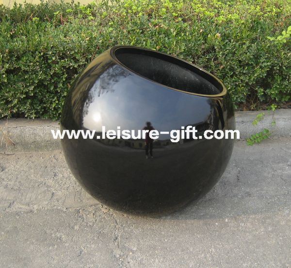 Fo-299 Ball Fiberglass Planter Flower Pot Container