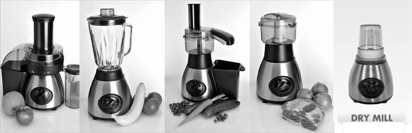 Special Stainless Steel Body Multifunction 6 in 1 Food Processor (JT-6016H)