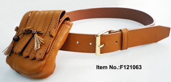 Top Brown Belt with Bag