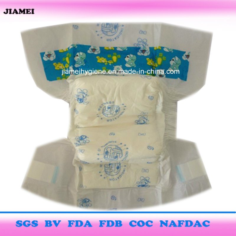 Disposable Diaper with Leakguards (Nonwoven topsheet, PE backsheet, PP tapes)