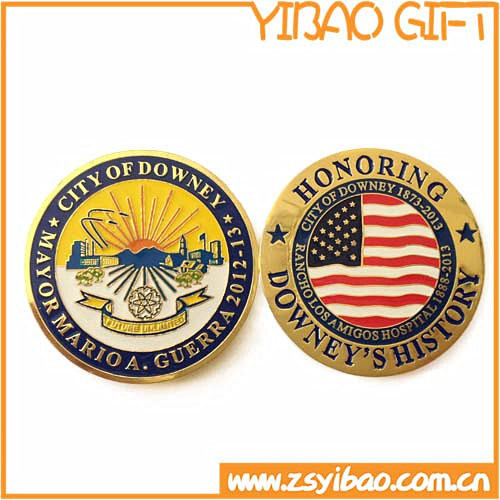 Cheap Custom Commemorative Gold Coin on Both Sides (YB-c-006)