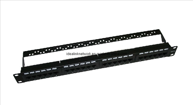 Cat5 24 Port Patch Panel with Metal Manager Idealink