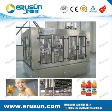 CE Approved 3 in 1 Hot Filling Machine for Juice Production Line