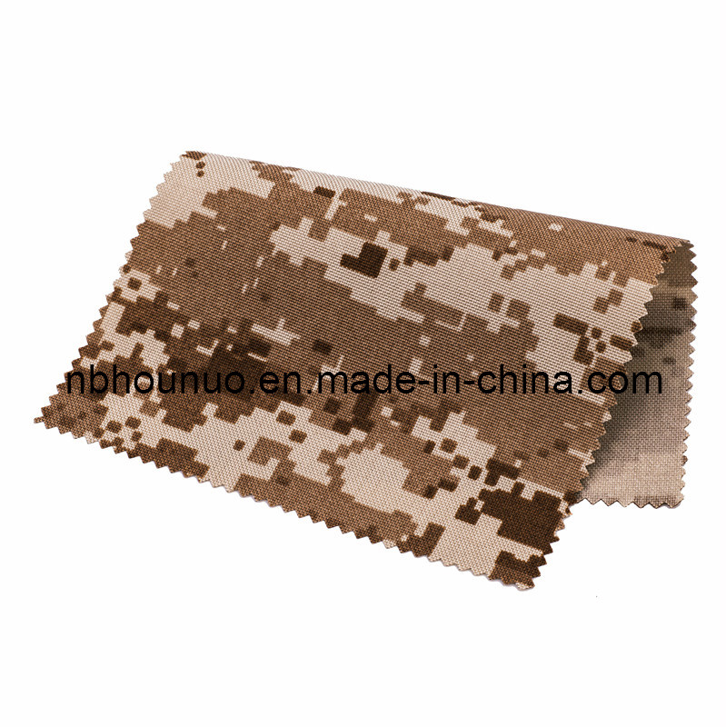 High Strong Desert Camouflage 1000d Nylon Cordura Coated PU Fabric for Military Bag