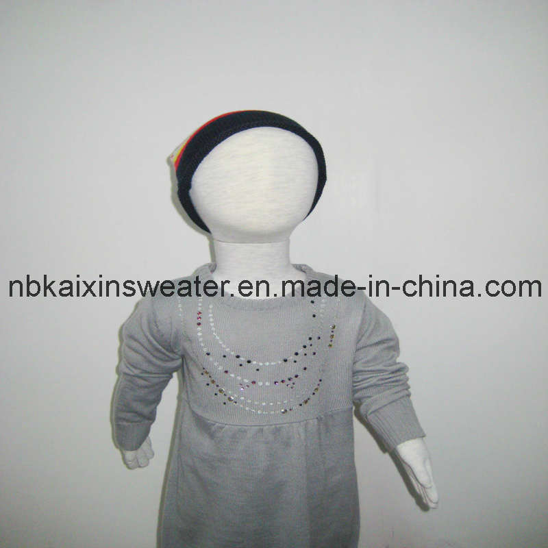 Baby Girl's Crystal Dress Sweater (KX-B14)
