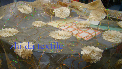 Cord Embrodiery Table Overlay (ML-1015)