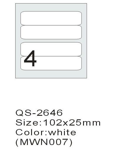 Self-Adhesive Label QS2646-4