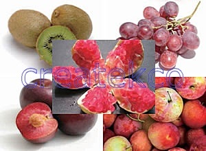 Kiwi Fruit / Red Globe Grape / Pomegranate