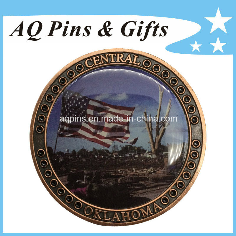 Challenge Coin Printed with Epoxy