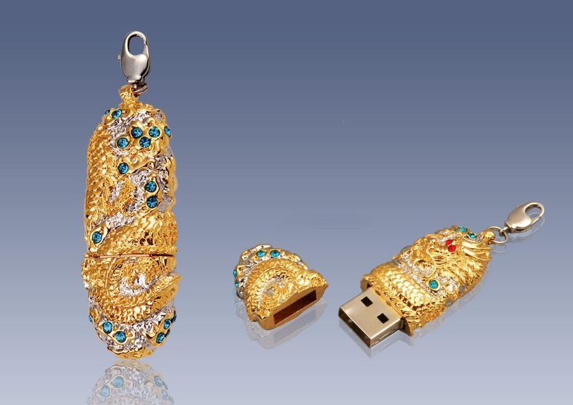 Mascot USB Disk with Gold Plating