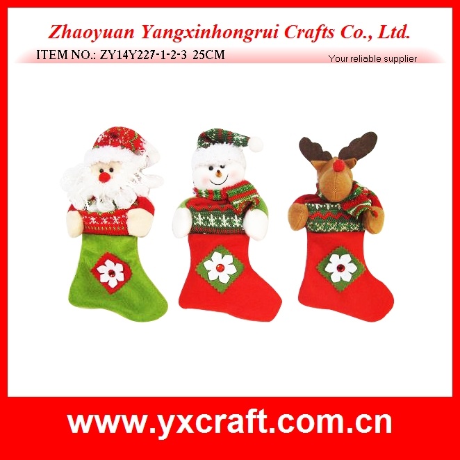 Christmas Decoration (ZY14Y227-1-2-3) Santa Candy Sock
